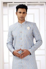 Indian Wedding Bollywood Party Wear Designer Semi Indo Western Dress From India picture