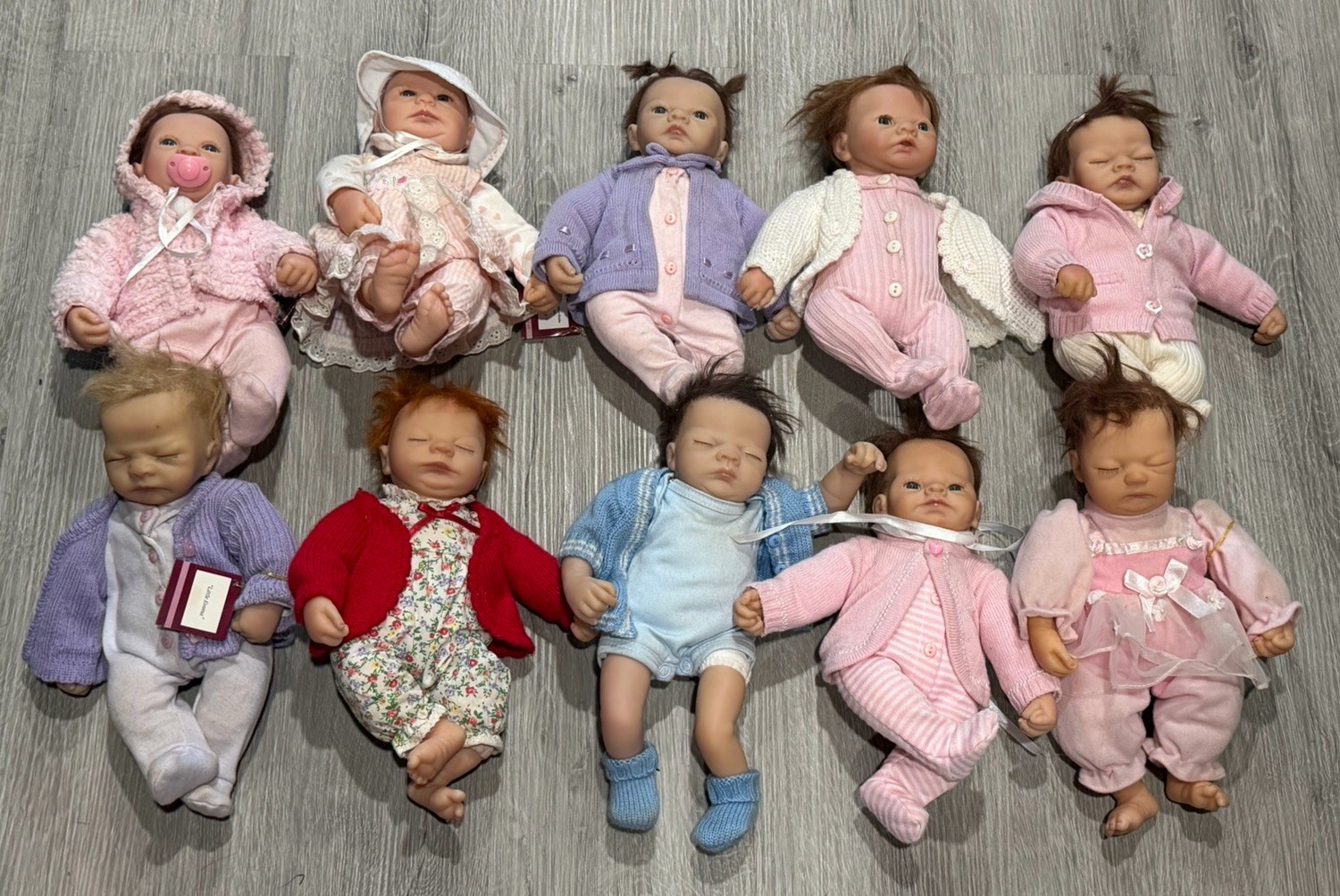 Ashton-Drake Galleries Little Ones To Love Lot Of 10 Real Touch 10” Dolls Ashton-Drake Galleries Little Ones To Love Lot Of 10 Real Touch 10” Dolls