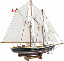 SAILINGSTORY Wooden Sailboat Model Ship Bluenose 1/110 Scale Replica Schooner Sa picture