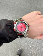 Oakley Chronograph Watch – Red Dial with Rubber Strap picture