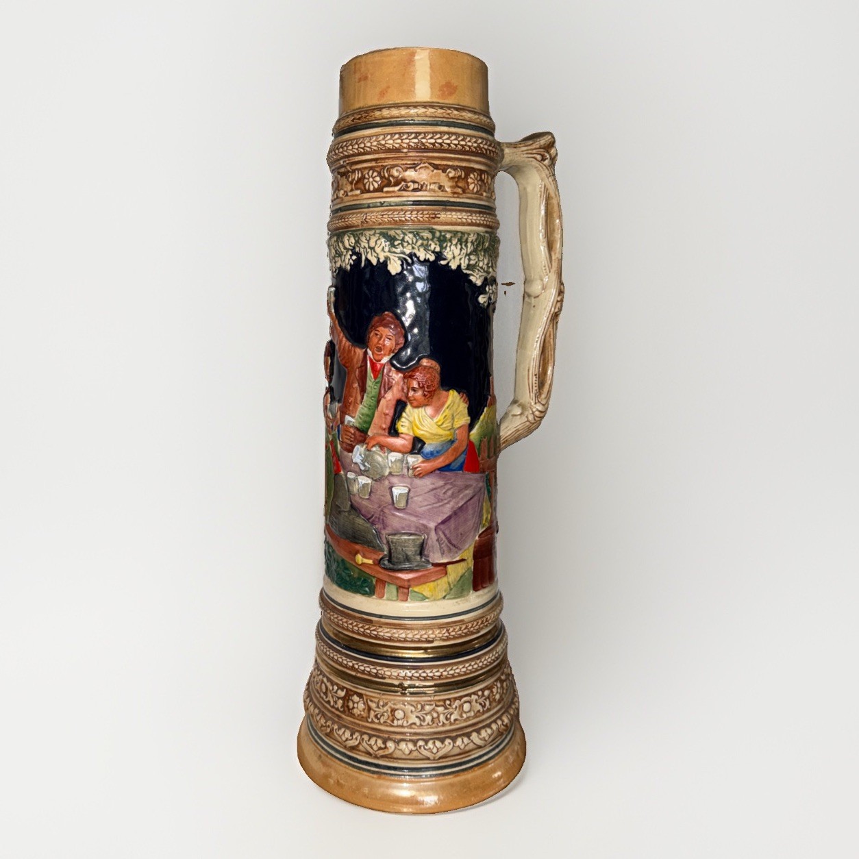 Rare 1930s-40s Gerz Beer Stein 5L Made In Germany - No Lid - Master Stein Rare 1930s-40s Gerz Beer Stein 5L Made In Germany - No Lid - Master Stein