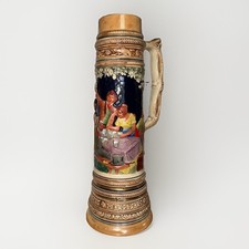 Rare 1930s-40s Gerz Beer Stein 5L Made In Germany - No Lid - Master Stein picture