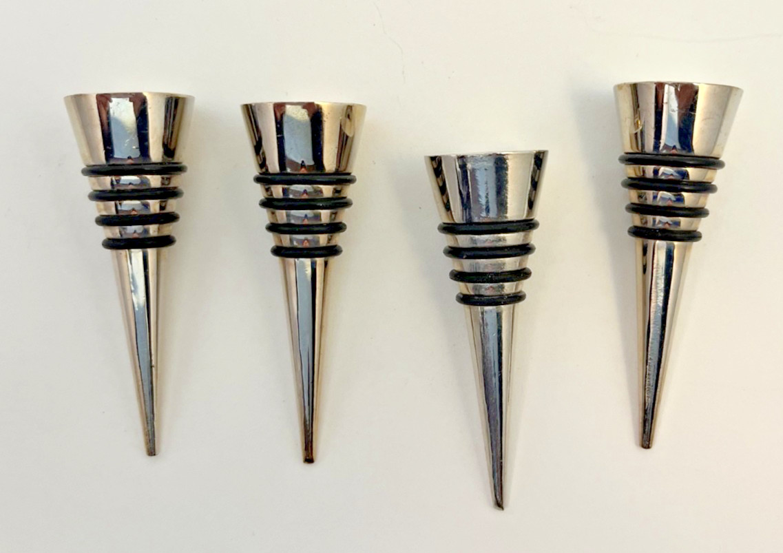 4 Chrome Wine / Bottle Stopper BLANKS 4 Chrome Wine / Bottle Stopper BLANKS
