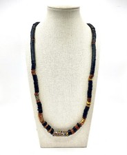 Vintage Tribal Artisan African Trade Beads Necklace Venetian Glass Murano picture