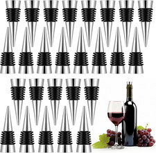 30 Pcs Stainless Steel Wine Stoppers, Reusable Decorative Bottle Stoppers Wine picture