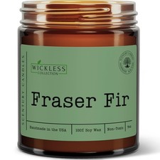Wickless Pine Scented Candle for 2.8 inches x 3.5 inches, Fraser Fir picture