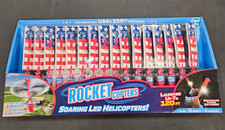 Rocket Copters LED Soaring Helicopters Toy Set 16 Rockets + 4 Launchers picture