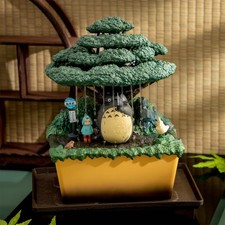 Studio Ghibli Totoro Water Garden Bonsai – Mei & Totoro Bus Stop Rain Fountain picture