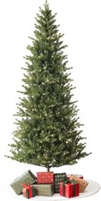 Alpine Pine Pre-Lit Christmas Tree 6.5ft/7.5ft w/ LED Lights & Foldable Stand picture