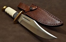 11.25" Real Bone Fixed Blade Bowie Hunter EDC Knife picture