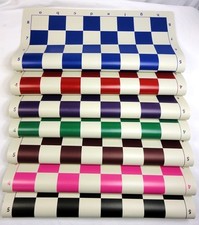 10 PACK - VINYL ROLL UP CHESS BOARDS - STANDARD TOURNAMENT SIZE - 2 1/4" SQUARES picture