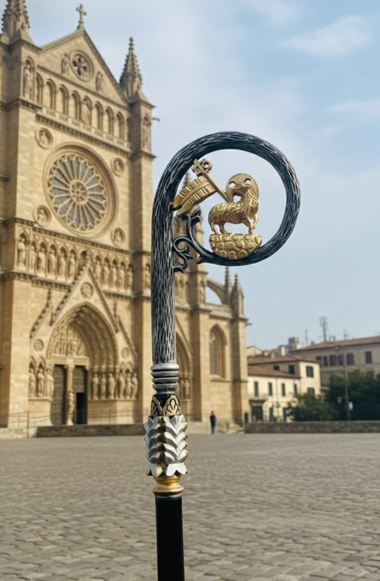 Wood CROZIER Polish Staff Crosier Bishop Quality Craftsmanship, 72" Christmas U3 Wood CROZIER Polish Staff Crosier Bishop Quality Craftsmanship, 72" Christmas U3