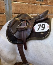 HDR Henri de Rivel Close Contact Jump Saddle 16” Covered Leather picture