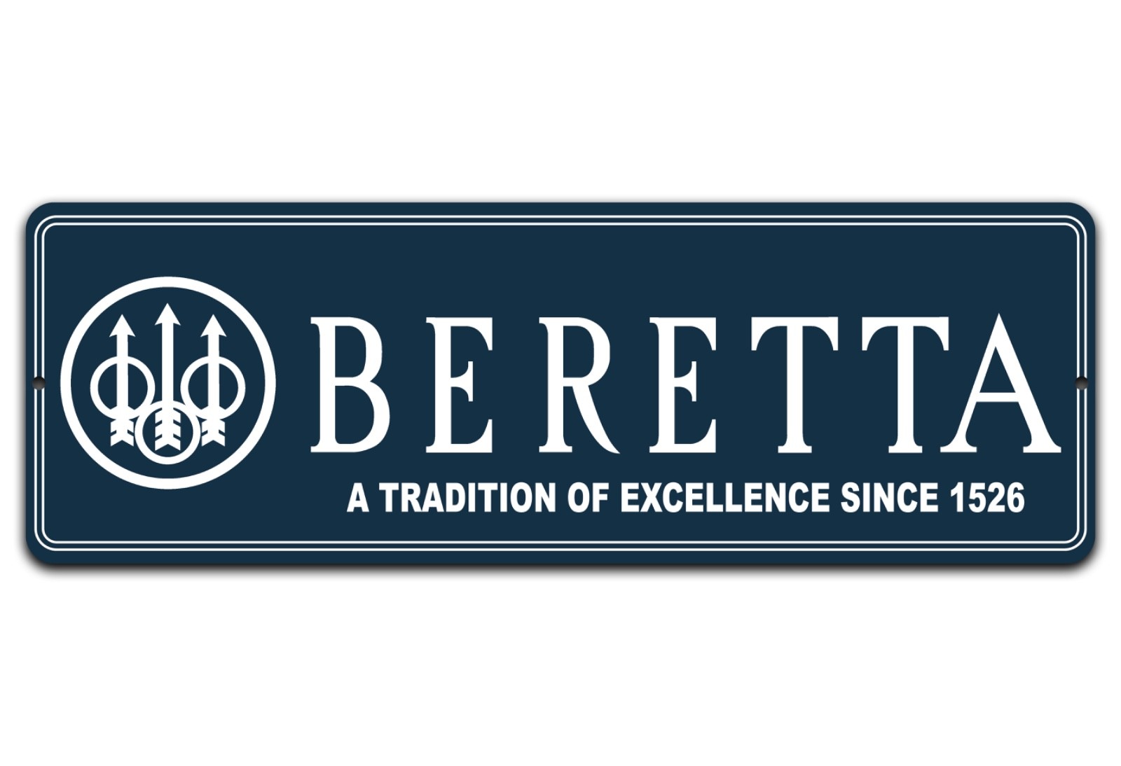 BERETTA Guns 6in x 18in Aluminum Sign - Man Cave Gun Room Firearms Wall BERETTA Guns 6in x 18in Aluminum Sign - Man Cave Gun Room Firearms Wall