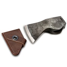 Hand-Forged Axe Hatchet Head with Leather Sheath BeaverCraft AX1_Head picture
