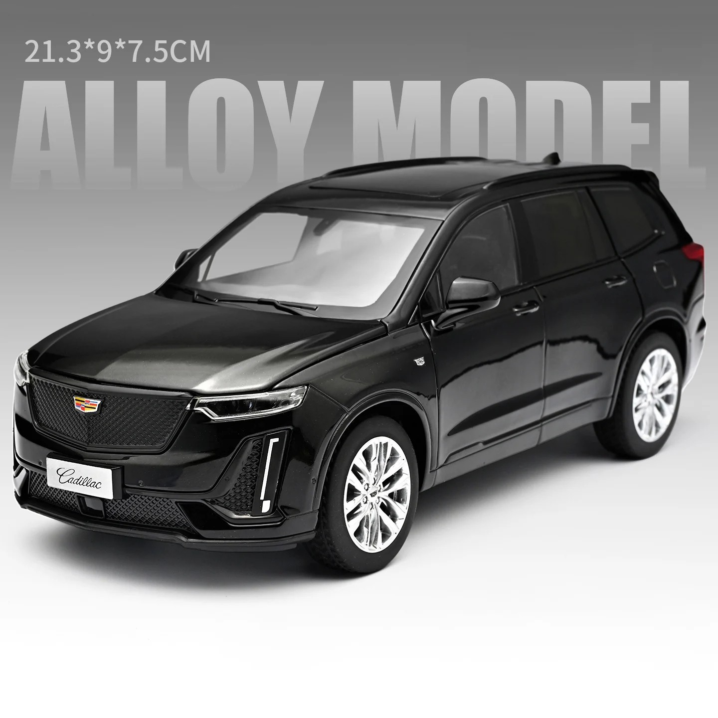 NEW 1:24 Cadillac XT6 SUV Diecast Car Model Sound &Light Collectible Gift