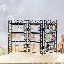 Screen Accessory Rack Jewelry Organizers Earring Holder Display Stand Foldable picture