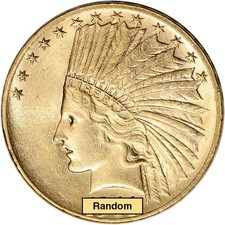 US Gold $10 Indian Head Eagle - BU - Random Date picture