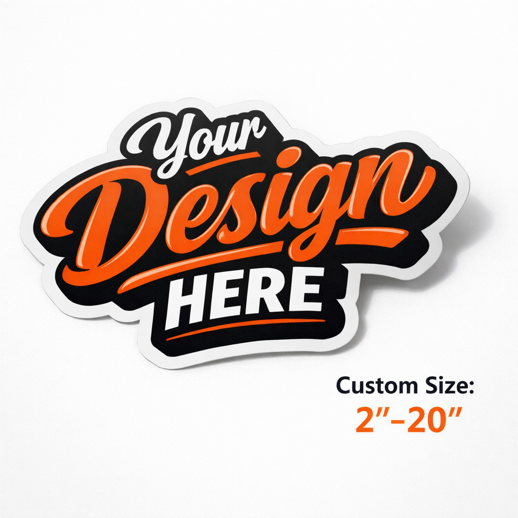 Custom Logo Stickers Vinyl Die Cut Decals Waterproof UV Resistant 2"-20" Custom Logo Stickers Vinyl Die Cut Decals Waterproof UV Resistant 2"-20"