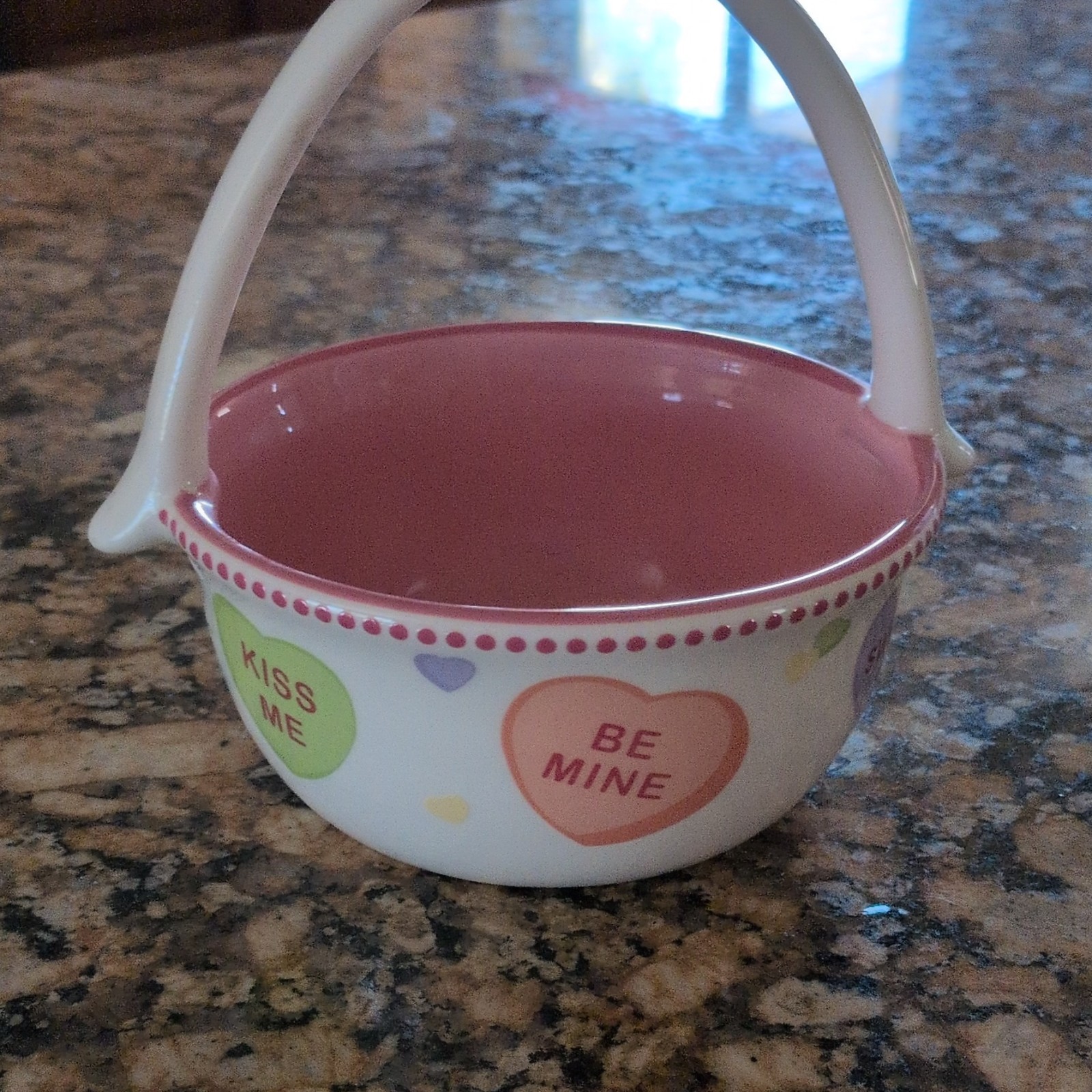 Valentines Day Ceramic Basket