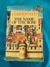 Vintage "The Name of the Rose" Umberto Eco First US Edition 1983 Nice! picture