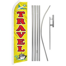 Travel Swooper Flutter Feather Advertising Flag Kit Travel Deals Travel Agency picture