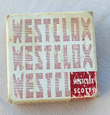 Westclox Scotty Open Face Pocket Watch Manual Mechanical Silver w/ Box picture