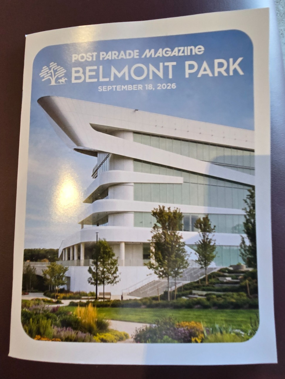 Unused New Belmont Park Racing Program - September 18, 2026 - Grand Opening