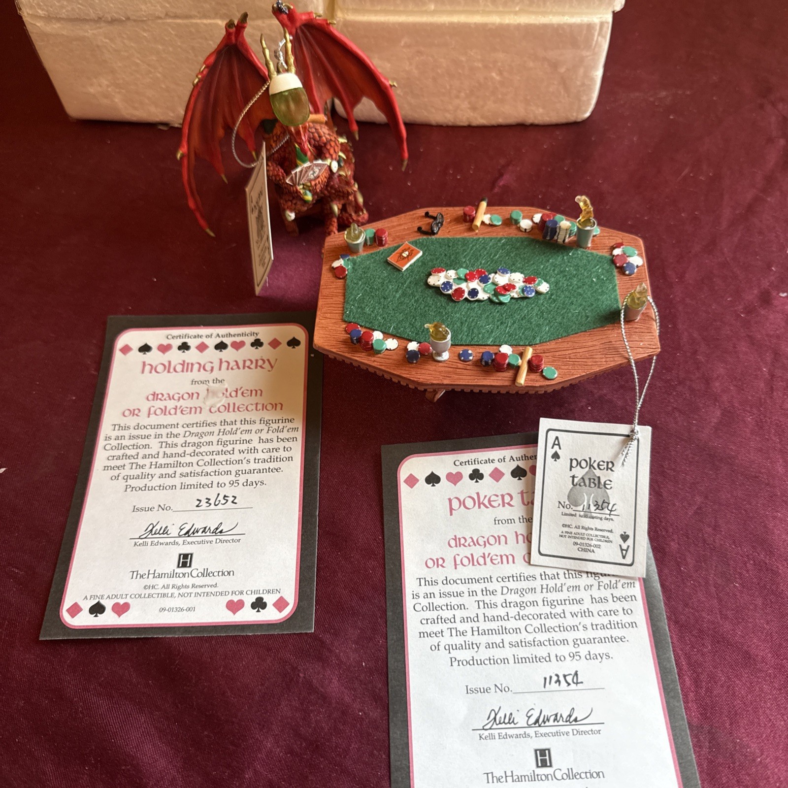 The Hamilton Collection "Holding Harry" Dragon Hold'em Or Fold'em Collection