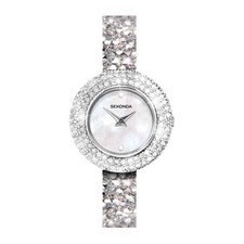 Sekonda Seksy 29mm Womens Round Silver Analogue Watch with Silver Bracelet picture