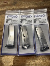 3 PACK! Walther PPK/S 380 ACP 7 Round Finger Rest Nickel Magazine - WAL2246012 picture