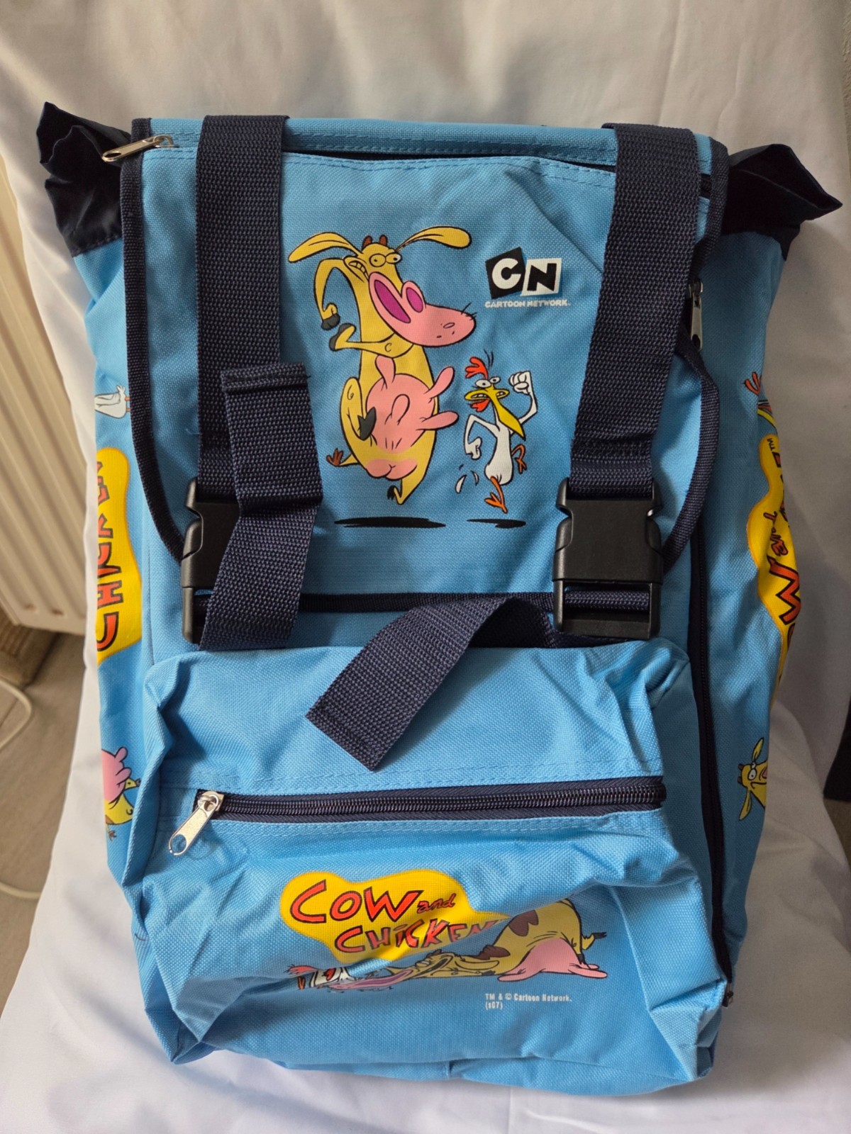 Cow and chicken Cartoon network backpack 2007 vintage RARE New