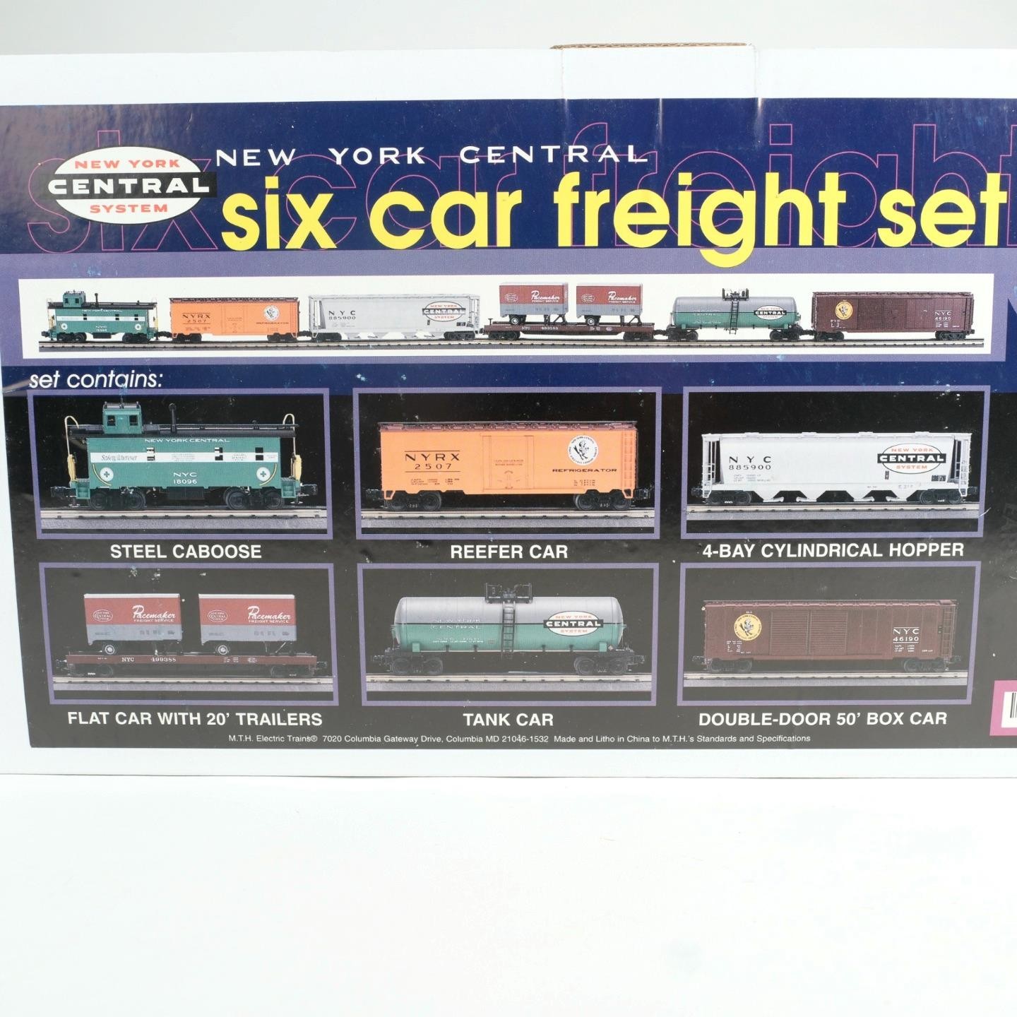 MTH Electric Trains O O-27 New York Central Six Car Freight Set 20-90017 MTH Electric Trains O O-27 New York Central Six Car Freight Set 20-90017