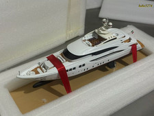 1:160 Italian Superyacht Boat Model Handcrafted Collectible Display Ship L30CM picture