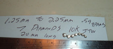 SOLID STAMPED 10K WHITE GOLD 7 DIAMONDS JOURNEY PENDANT JTW BRAND JEWELRY .59g picture