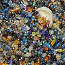 100g Glass beads lot jewelry making mix variety bead supplies Read Description picture