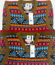 adidas Wales Bonner Knit Vest V Neck Sweater Monogram Classic Originals Top picture