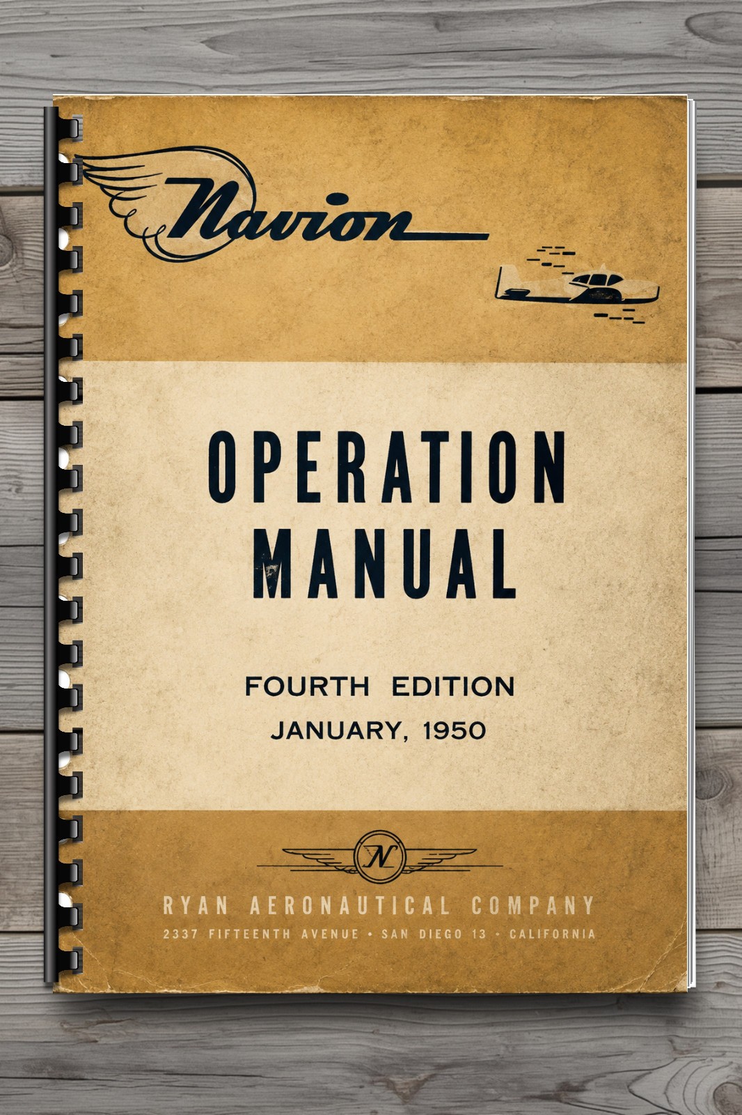 Navion Aircraft Operation Manual Fourth Edition 1950 Vintage Flight 94 Pages Navion Aircraft Operation Manual Fourth Edition 1950 Vintage Flight 94 Pages