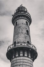 Grayscale Photography of Lighthouse Art Wall Decor - POSTER 20x30 picture