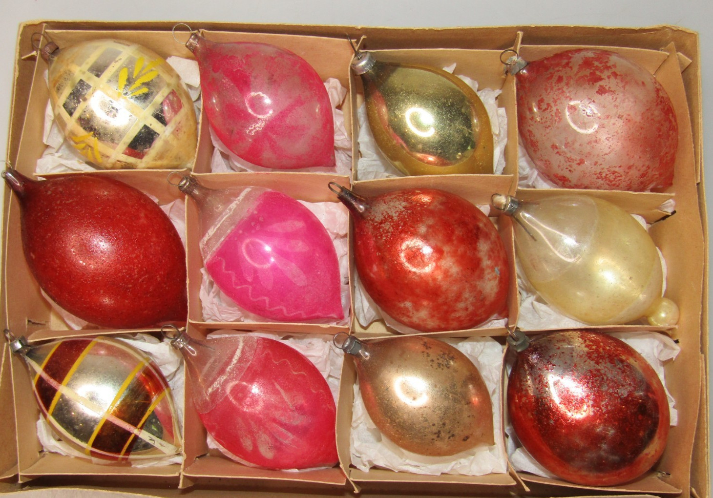 Lot Antique VTG early 1900s Glass Pictured DROP Christmas Ornaments Germany Lot Antique VTG early 1900s Glass Pictured DROP Christmas Ornaments Germany