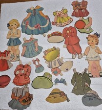EPHEMERA VINTAGE GIRLS CLOTHING CUT OUTS MIXED LOT picture