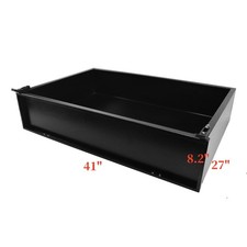 Black Steel Utility Bed Cargo Box For E-Z-GO, Yamaha, Club Car Golf Cart 41"X27" picture