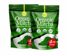 2 Pack Organic Matcha Green Tea Powder 4oz 8oz Total Pure Culinary Grade Latte picture