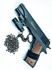 Air Pellet Gun 300+FPS 4.5mm .177 Caliber Pellets Pistol Gun + Pellets + Laser picture