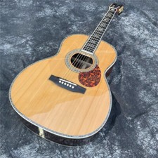 Custom 39 Inches OOO Type Solid Cedar Acoustic Guitar Abalone Ebony Fingerboard picture