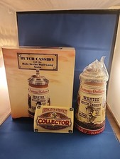 RARE Anheuser Busch BUTCH CASSIDY Stein 1st in Famous Outlaws Series CS522 COA picture