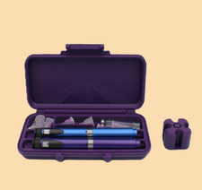 DISCOUNTED! BLEMISHED Dual (2) Injection Pen Travel Case ~ Grape w/Fireworks picture