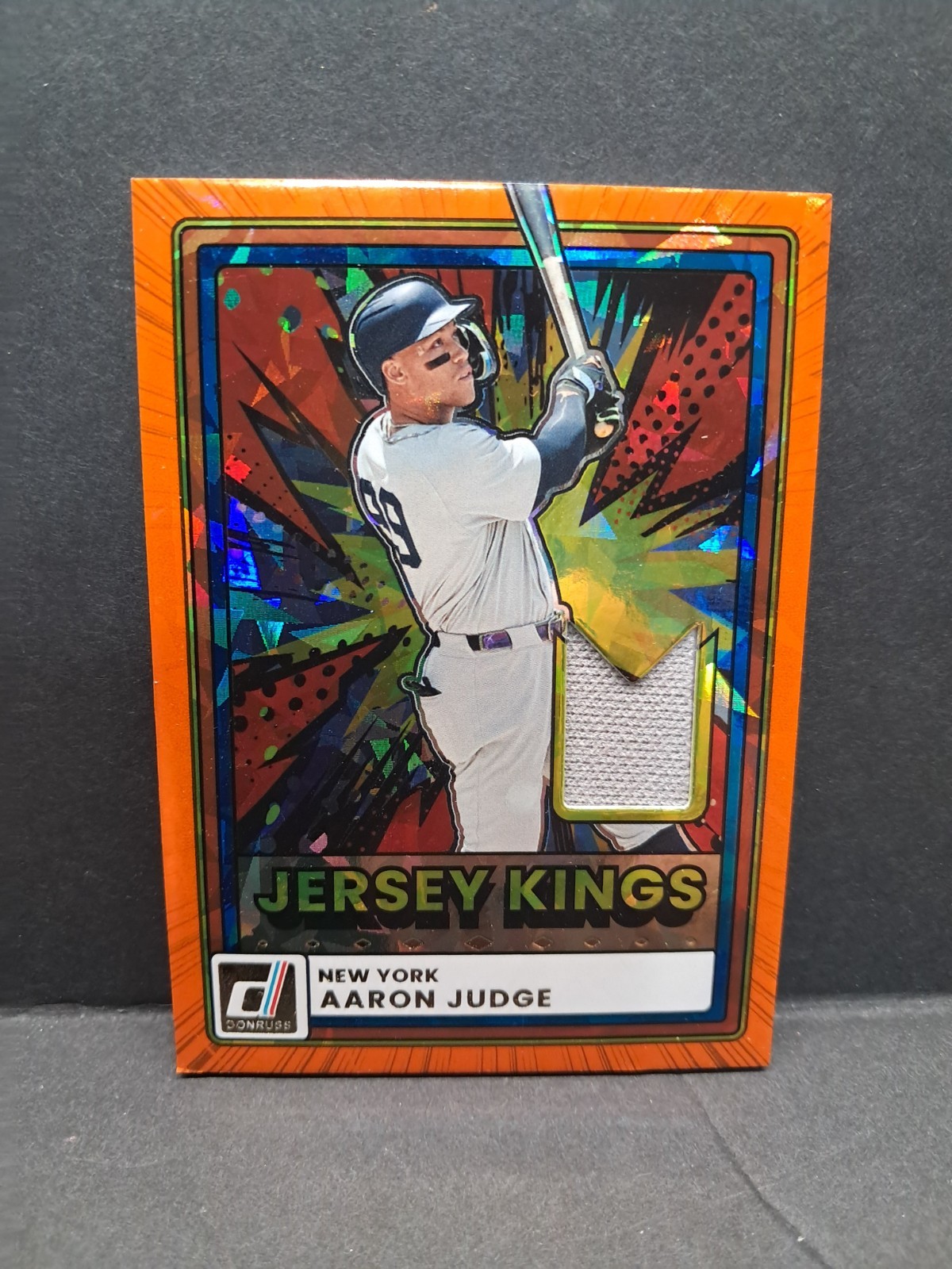 AARON JUDGE 2026 Donruss ORANGE CRACKED ICE JERSEY KINGS #JK-AJ YANKEES AARON JUDGE 2026 Donruss ORANGE CRACKED ICE JERSEY KINGS #JK-AJ YANKEES