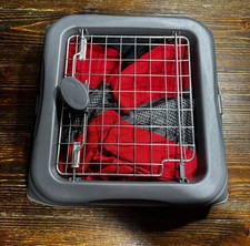 Small Sport Pet Red Travel Pop-Up Foldable Dog Puppy Grate Carrier Kennel picture