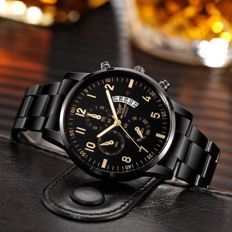 Waterproof Men Watch Stainless Steel Quartz Luminous Classic Business Wristwatch